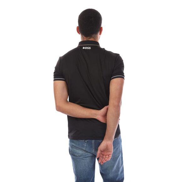 Boss Mens 4 Way Stretch Polo Shirt / Black